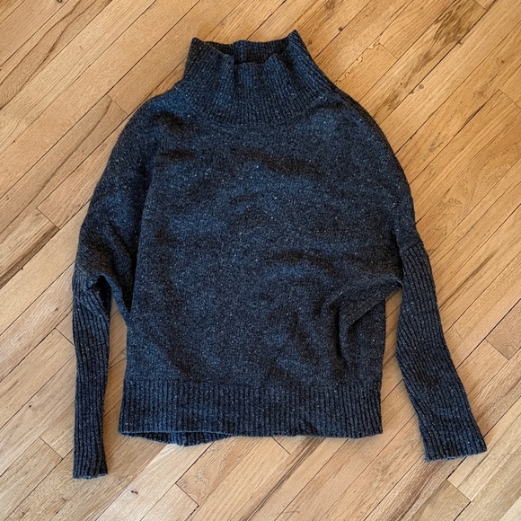 Hatch Sweaters - Hatch Charcoal Turtleneck Sweater